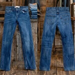 Levi’s 511 Slim Straight Denim Blue Jeans Boys Size 12 Regular 26x26
